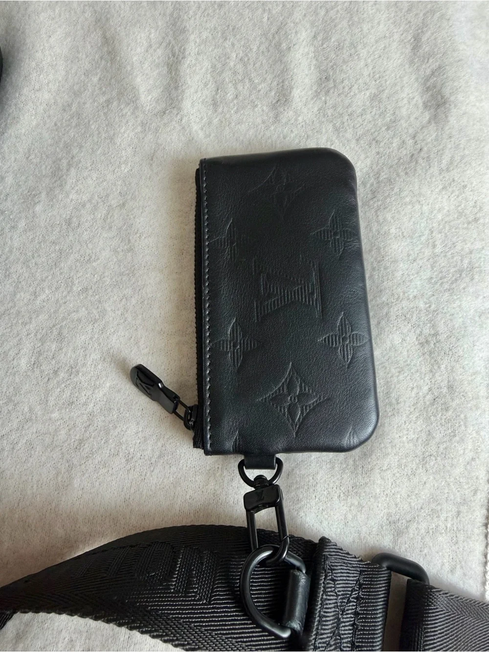LOUIS VUITTON Monogram Shadow Leather Duo Messenger Bag -Noir